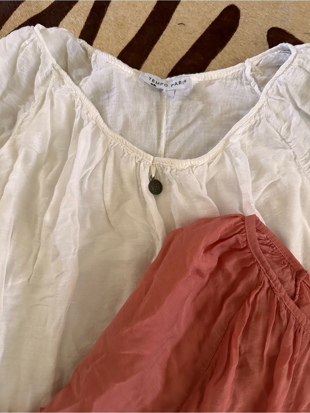 Tempo Paris Bundle 3 Ruffle Peasant Top - - Picture 13 of 13